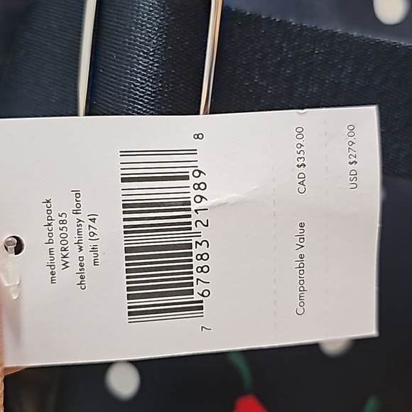 Kate Spade New York CHELSEA WHIMSY FLORAL MEDIUM BACKPACK, Multicolor - Picture 6 of 8